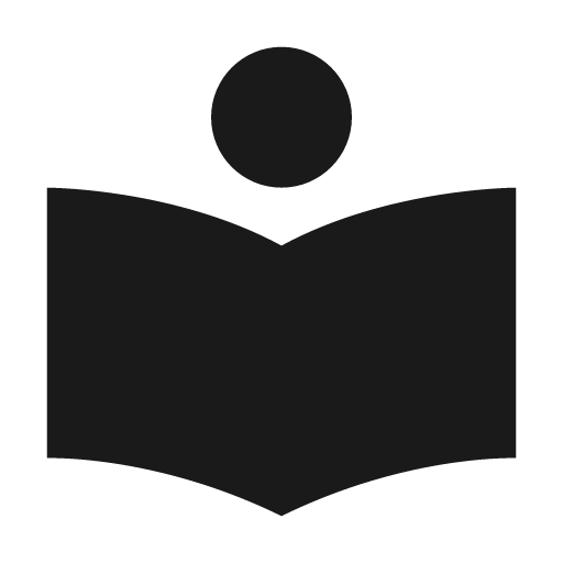 Book reader icon, solid style, from BoxIcons v2 Solid