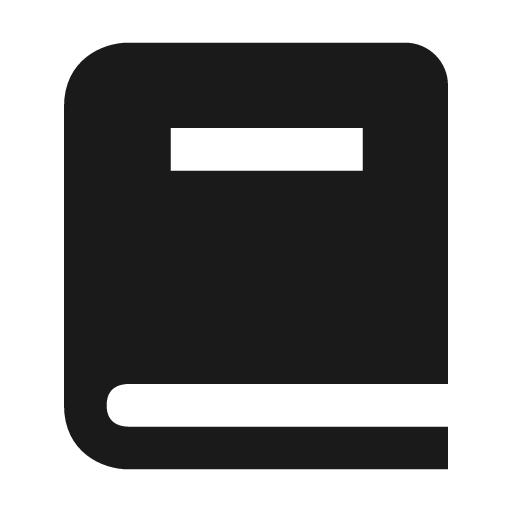 Book icon, solid style, from BoxIcons v2 Solid