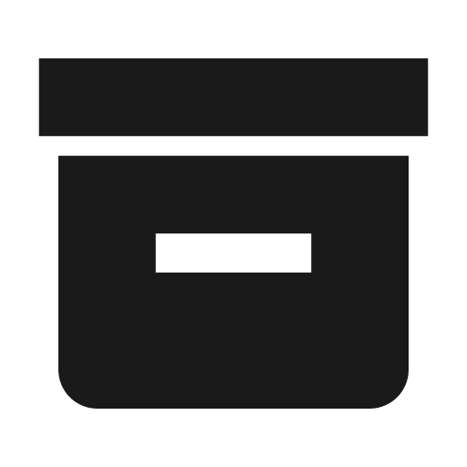 Box icon, solid style, from BoxIcons v2 Solid
