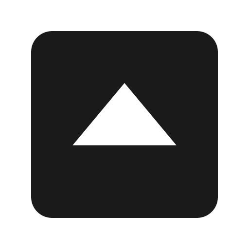 Caret up square icon, solid style, from BoxIcons v2 Solid