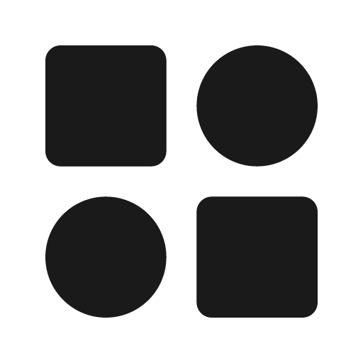 Category alt icon, solid style, from BoxIcons v2 Solid