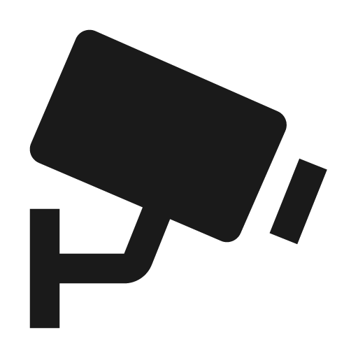 Cctv icon, solid style, from BoxIcons v2 Solid