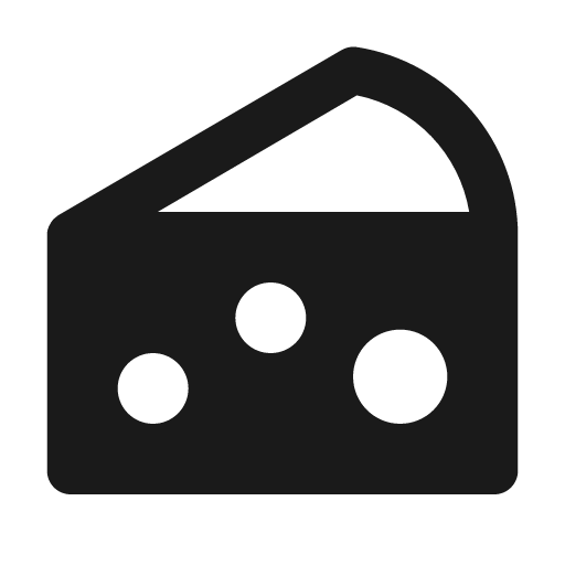 Cheese icon, solid style, from BoxIcons v2 Solid