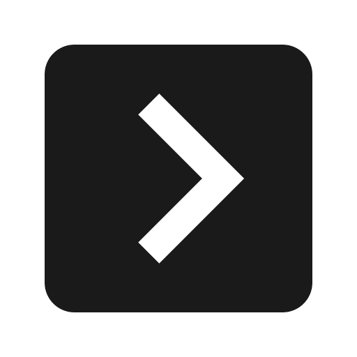 Chevron right square icon, solid style, from BoxIcons v2 Solid
