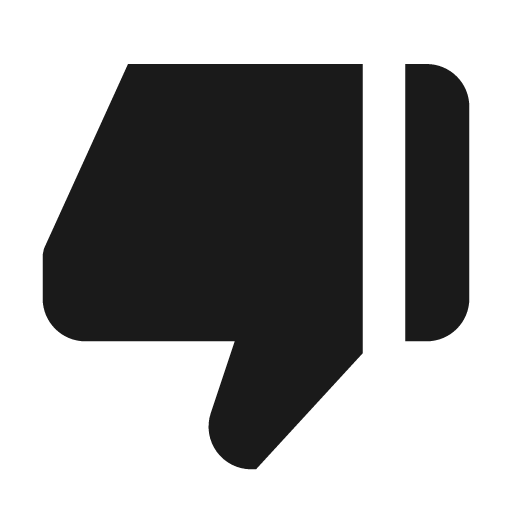 Dislike icon, solid style, from BoxIcons v2 Solid