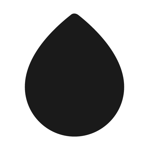 Droplet icon, solid style, from BoxIcons v2 Solid