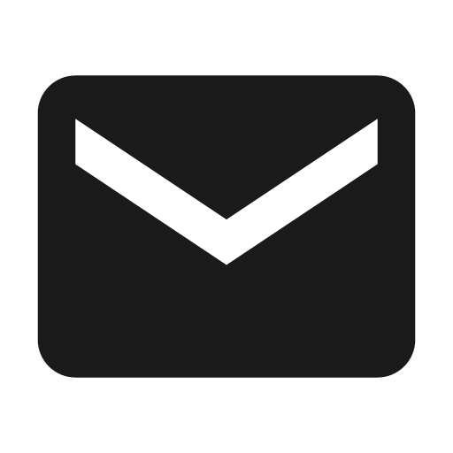 Envelope icon, solid style, from BoxIcons v2 Solid