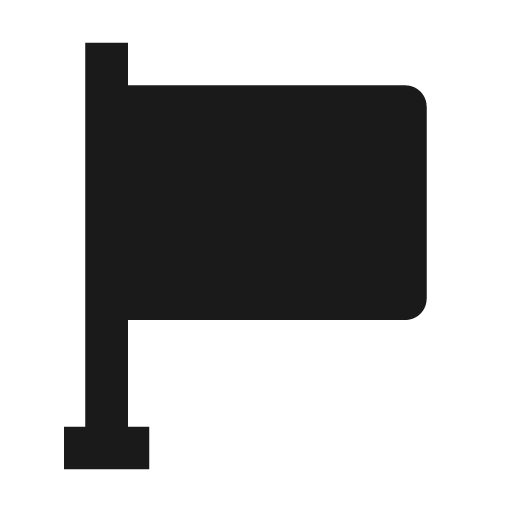 Flag icon, solid style, from BoxIcons v2 Solid
