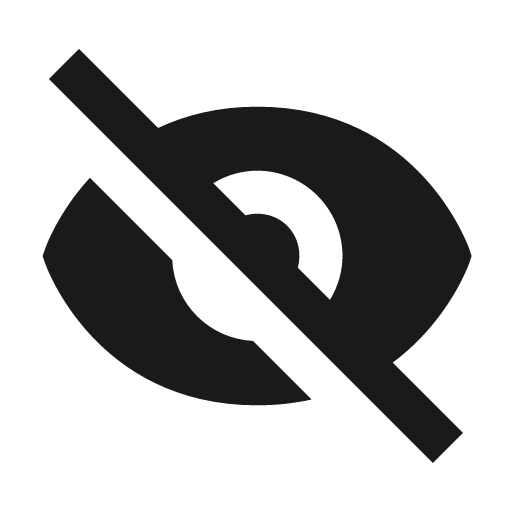 Hide icon, solid style, from BoxIcons v2 Solid