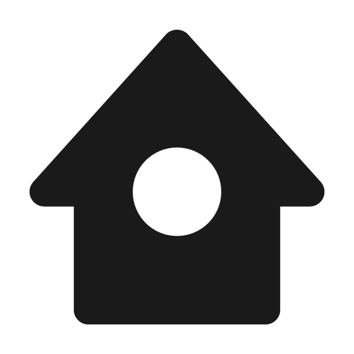 Home circle icon, solid style, from BoxIcons v2 Solid