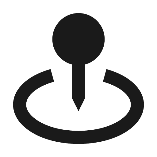 Map pin icon, solid style, from BoxIcons v2 Solid