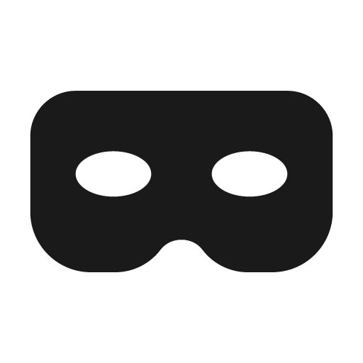 Mask icon, solid style, from BoxIcons v2 Solid