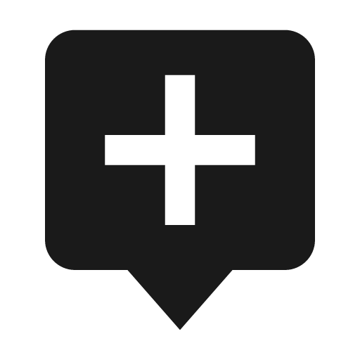 Message alt add icon, solid style, from BoxIcons v2 Solid