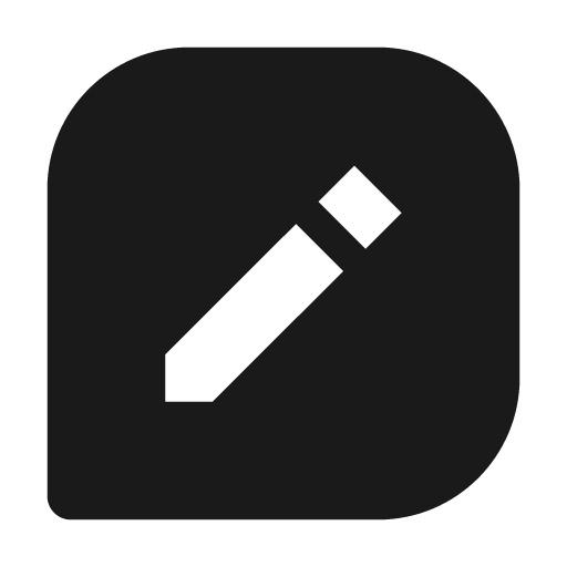Message square edit icon, solid style, from BoxIcons v2 Solid
