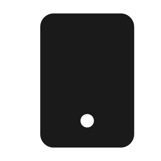 Mobile icon, solid style, from BoxIcons v2 Solid