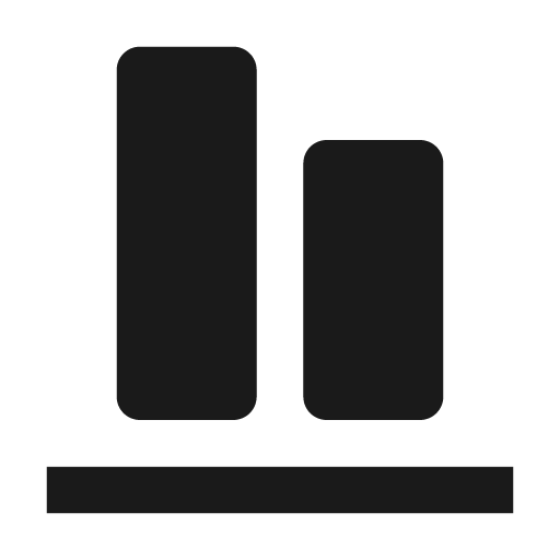 Objects vertical bottom icon, solid style, from BoxIcons v2 Solid