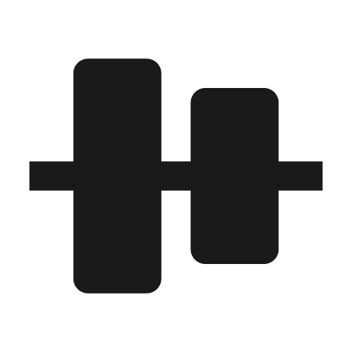 Objects vertical center icon, solid style, from BoxIcons v2 Solid