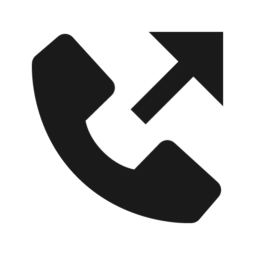 Phone outgoing icon, solid style, from BoxIcons v2 Solid