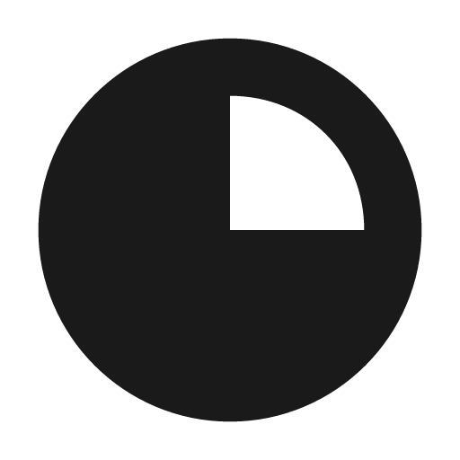 Pie chart icon, solid style, from BoxIcons v2 Solid