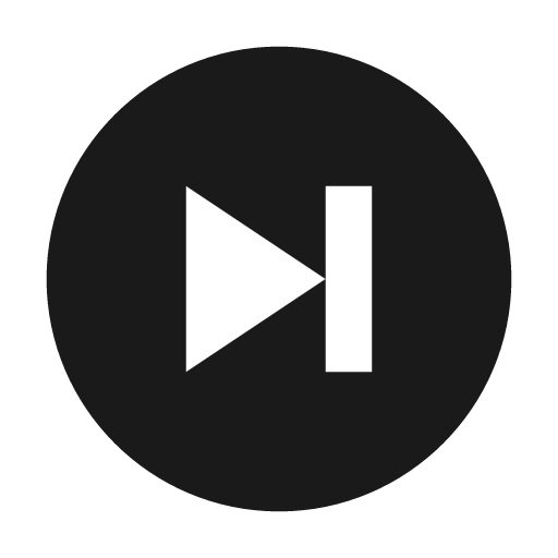 Skip next circle icon, solid style, from BoxIcons v2 Solid