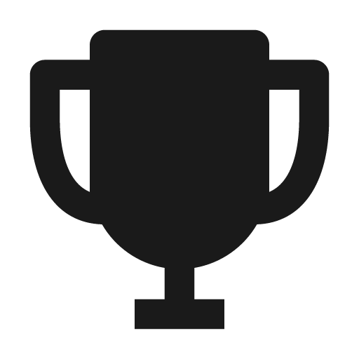 Trophy icon, solid style, from BoxIcons v2 Solid