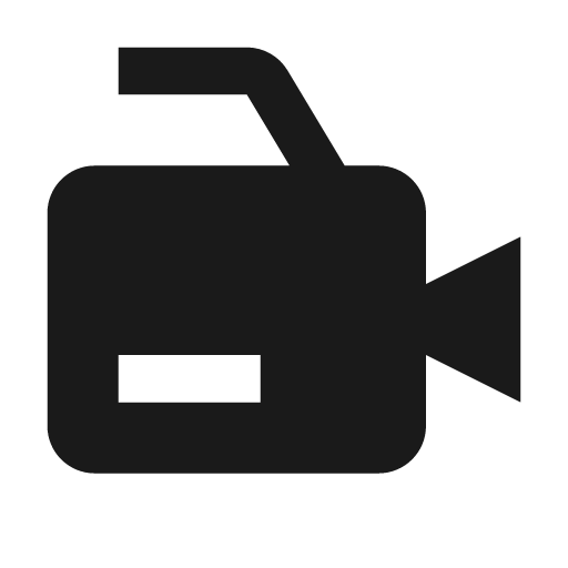 Video recording icon, solid style, from BoxIcons v2 Solid