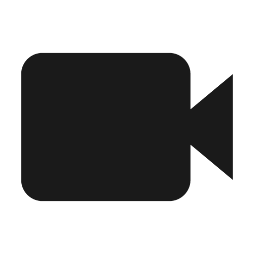 Video icon, solid style, from BoxIcons v2 Solid