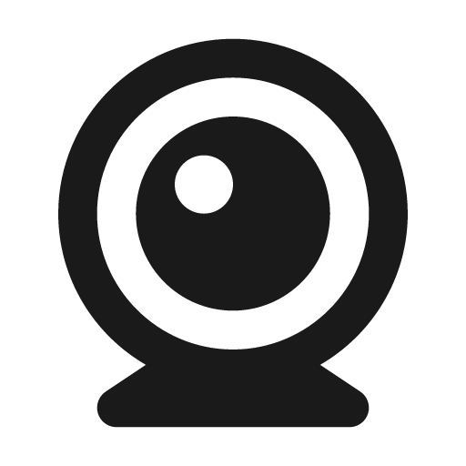 Webcam icon, solid style, from BoxIcons v2 Solid