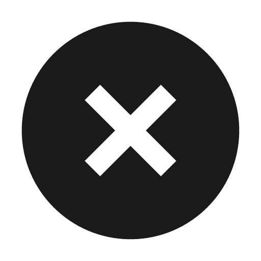 X circle icon, solid style, from BoxIcons v2 Solid