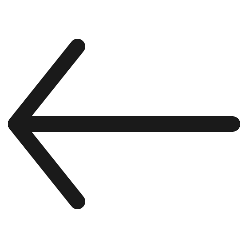 Arrow left icon, line style, from Bytesize Icons
