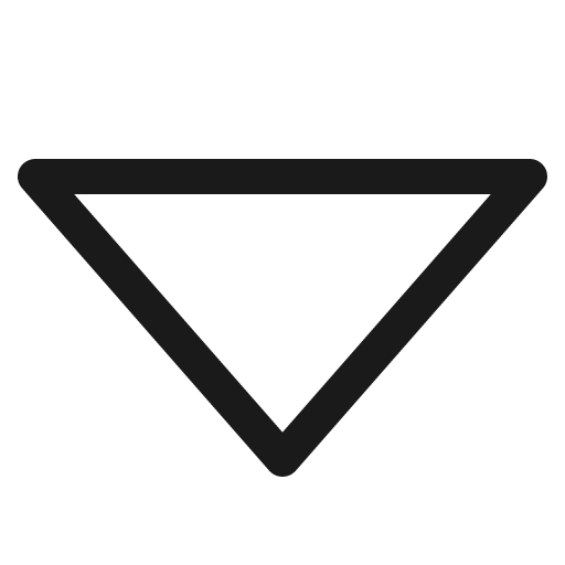 Caret bottom icon, line style, from Bytesize Icons