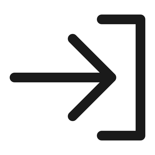 Sign in icon, line style, from Bytesize Icons