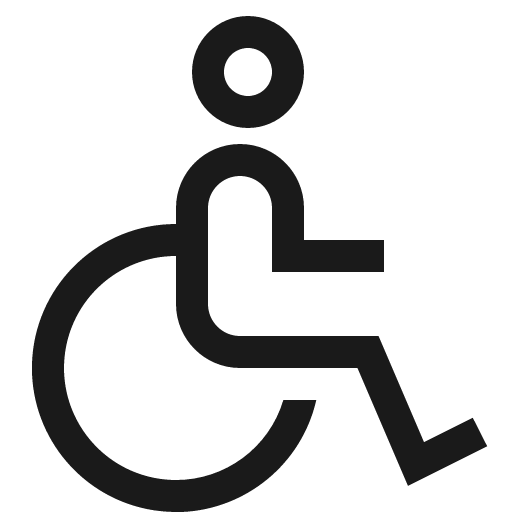 Accessibility icon, solid style, from Carbon