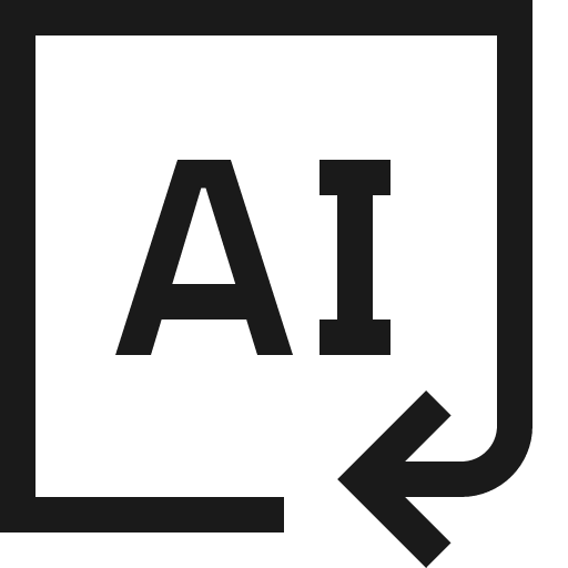 Ai enabled pdlc icon, solid style, from Carbon