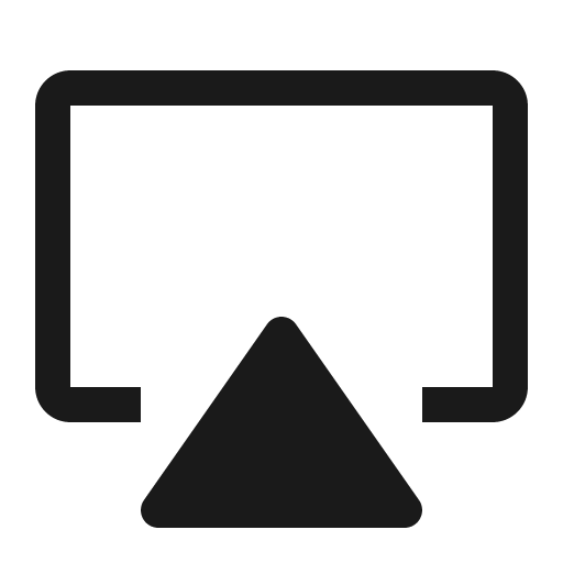 Airplay filled icon, filled style, from Carbon