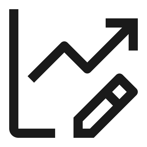 Analytics custom icon, solid style, from Carbon
