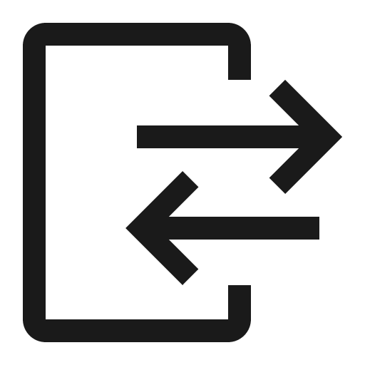 Asset movement icon, solid style, from Carbon