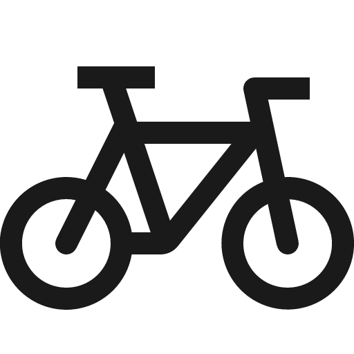 Bicycle icon, solid style, from Carbon