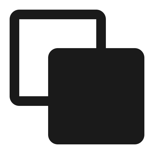Bring to front icon, solid style, from Carbon