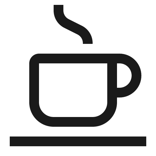 Cafe icon, solid style, from Carbon