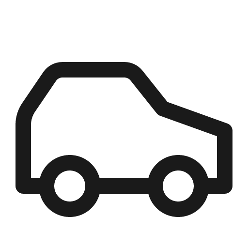 Car icon, solid style, from Carbon