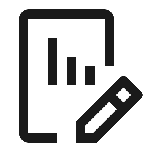 Chart custom icon, solid style, from Carbon