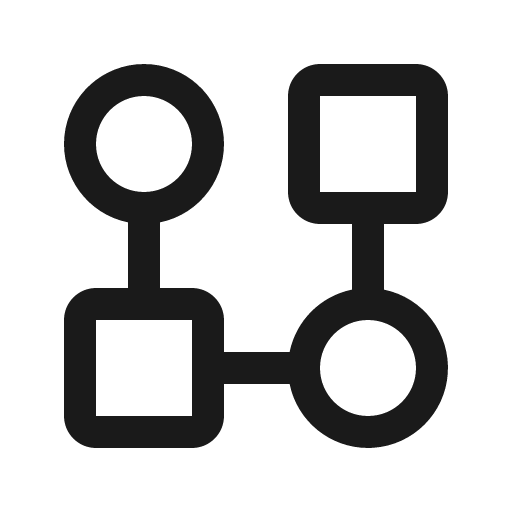 Chart network icon, solid style, from Carbon