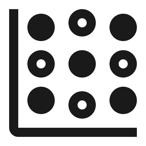 Chart point icon, solid style, from Carbon