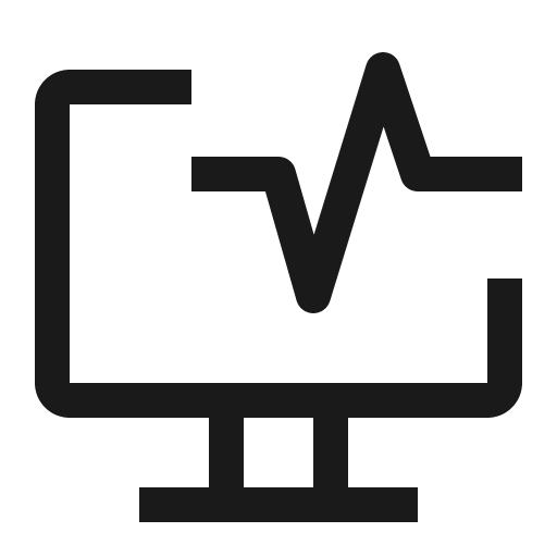 Cloud monitoring icon, solid style, from Carbon