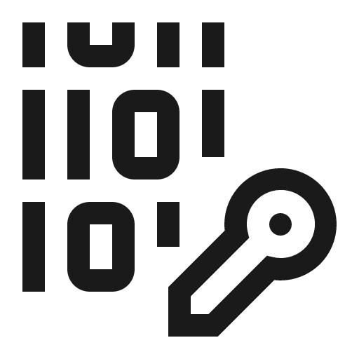 Code signing service icon, solid style, from Carbon