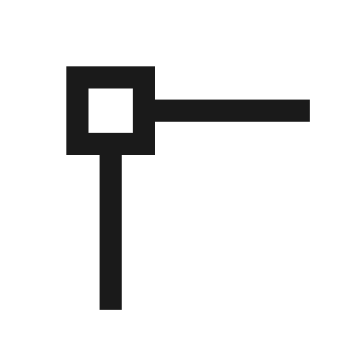 Corner icon, solid style, from Carbon