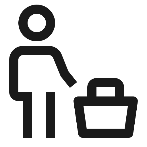 Customer icon, solid style, from Carbon
