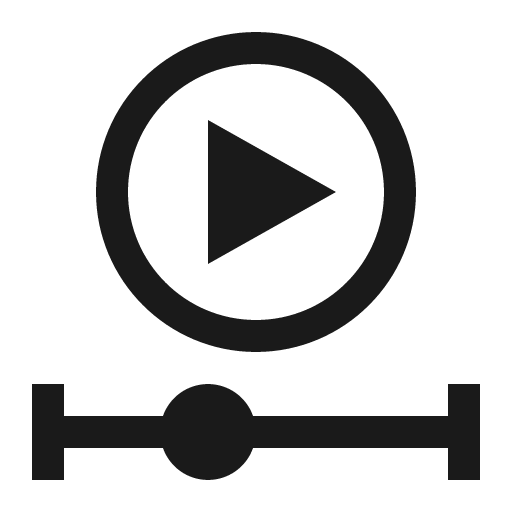 Data player icon, solid style, from Carbon