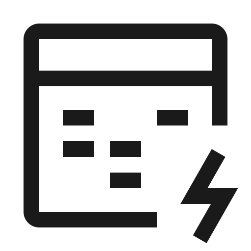 Db2 buffer pool icon, solid style, from Carbon